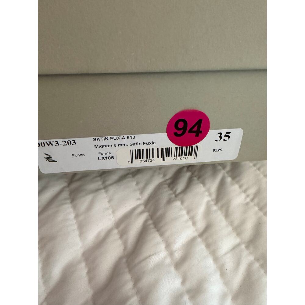 New Dee Ocleppo satin 610 fuxia dominic pink mule heels sz 35 - Picture 6 of 11
